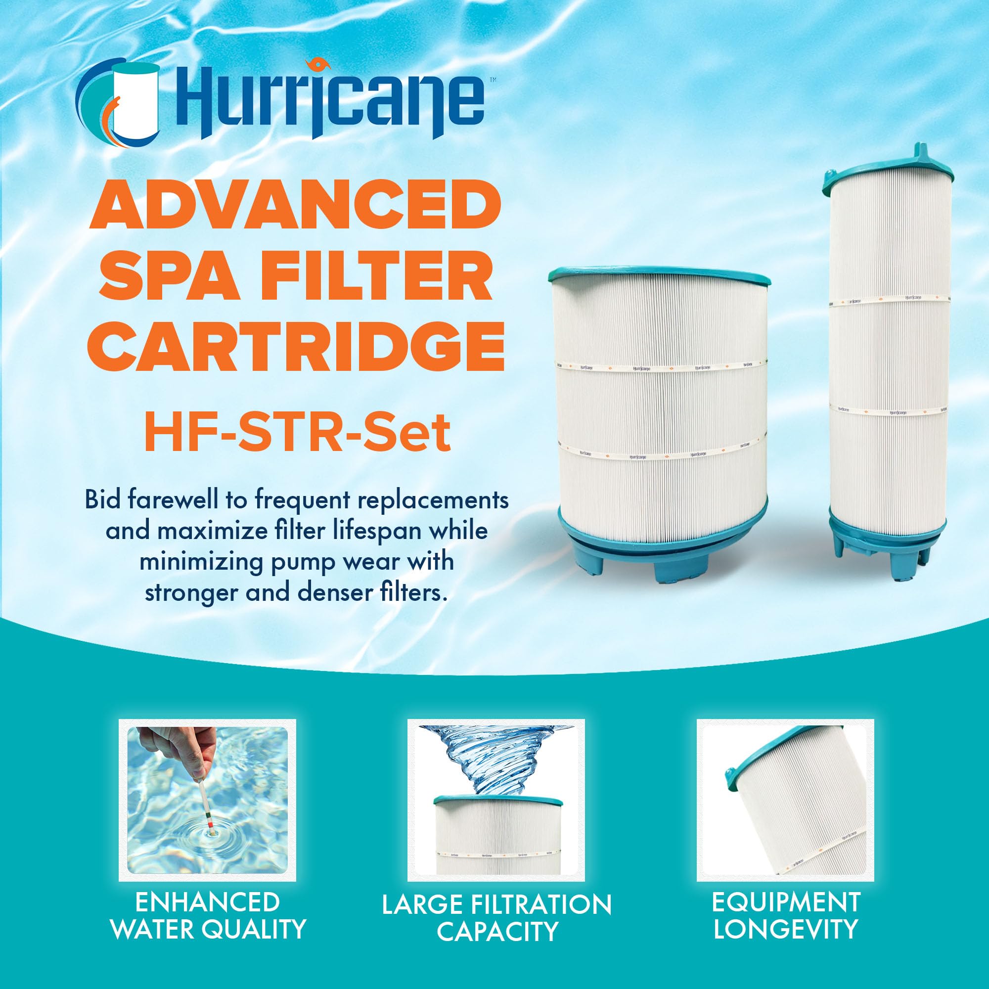 Foto 3 pulgar | Juego De Cartuchos De Filtro De Piscina Hurricane Hf-str-set Para Sta-rite - Venta Internacional.