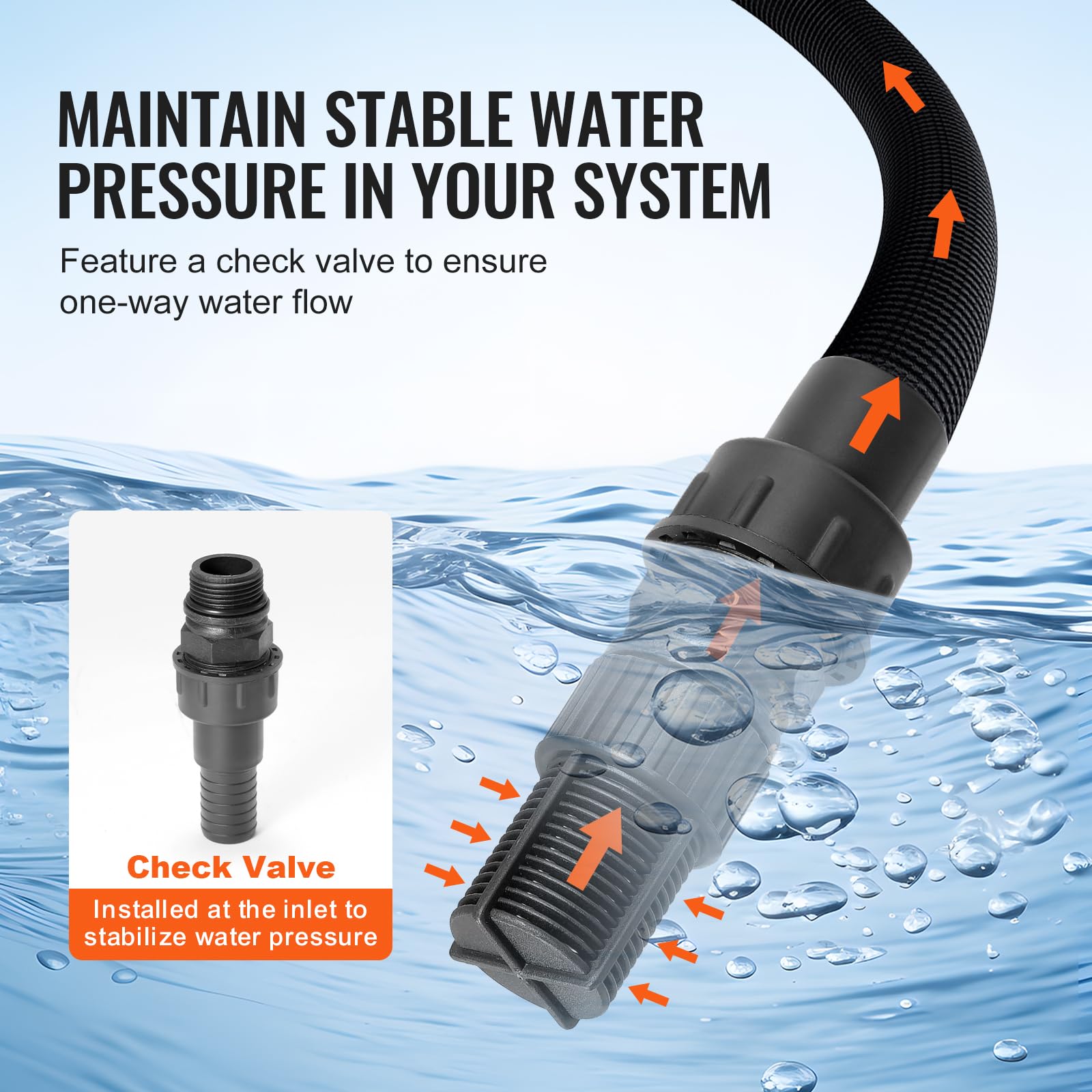 Foto 5 | Bomba Para Pozos Poco Profundos Vevor 1 Hp Con Tanque De Presión 3700 L/h - Venta Internacional.