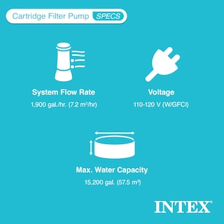 Foto 3 | Sistema De Bomba Con Filtro De Cartucho Para Piscinas Intex 2500l/h - Venta Internacional.