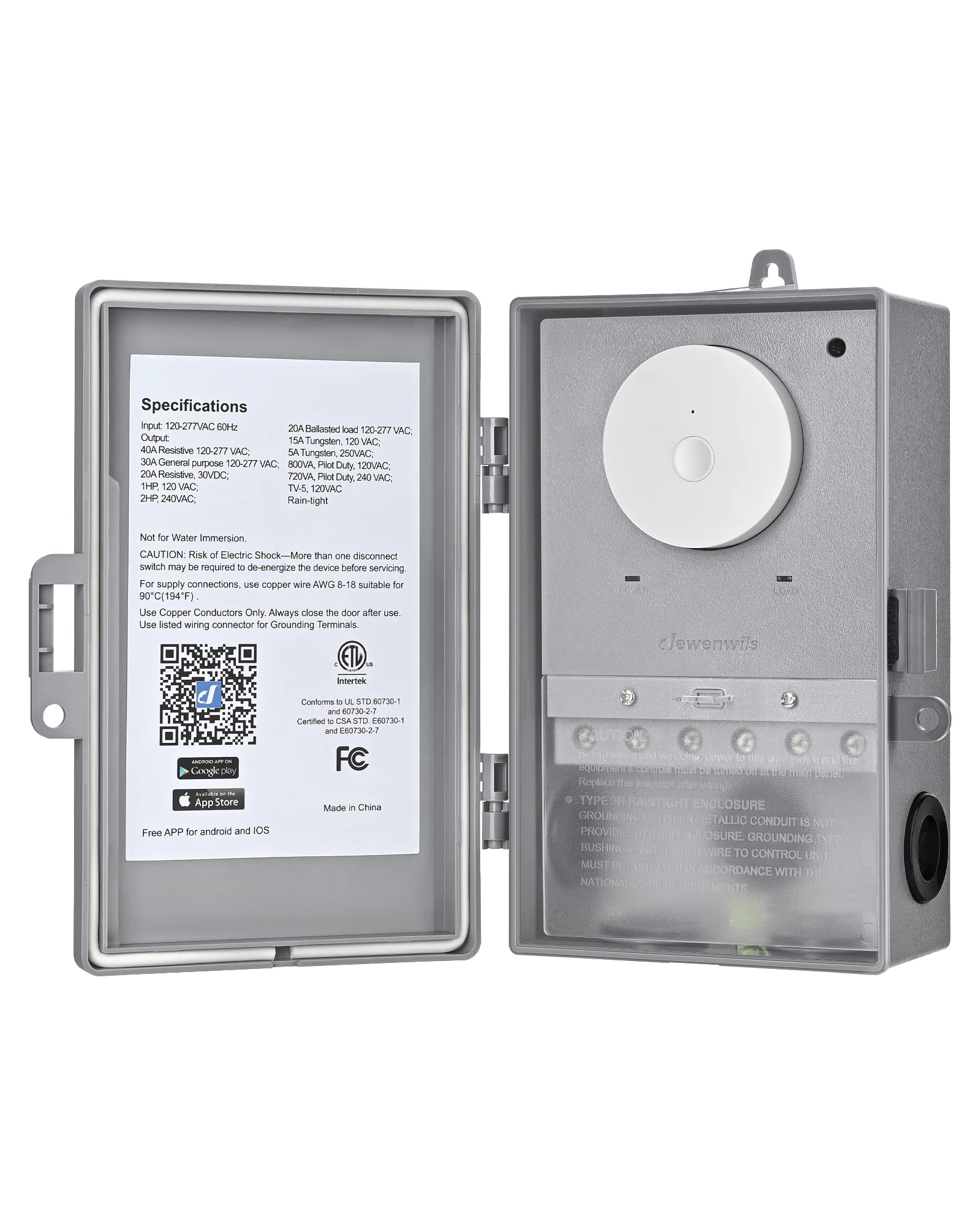 Temporizador Para Piscina Dewenwils, Wifi, 40 A, 120-277 V, 2 Hp Con Alexa - Venta Internacional.
