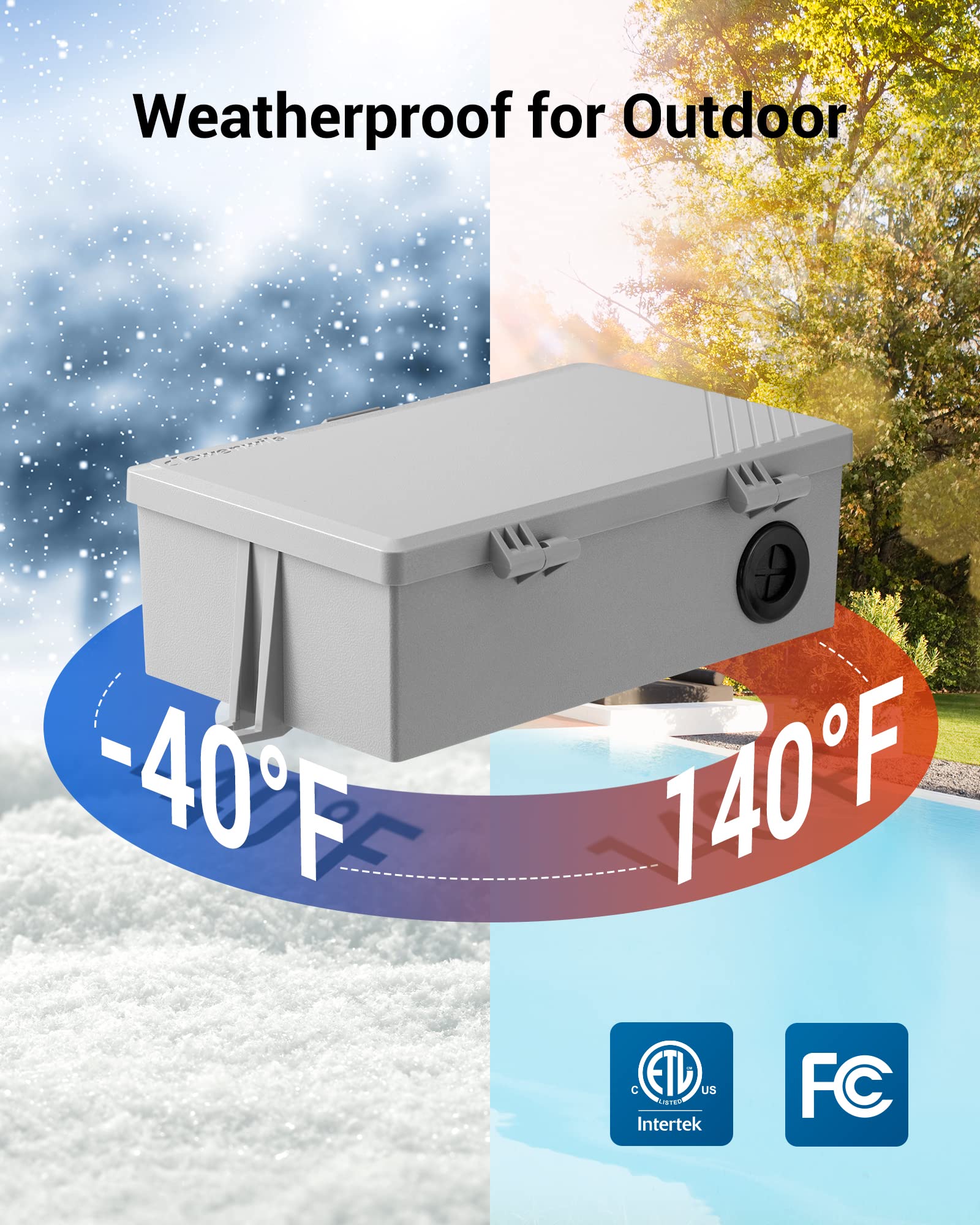 Foto 5 | Temporizador Para Piscina Dewenwils, Wifi, 40 A, 120-277 V, 2 Hp Con Alexa - Venta Internacional.