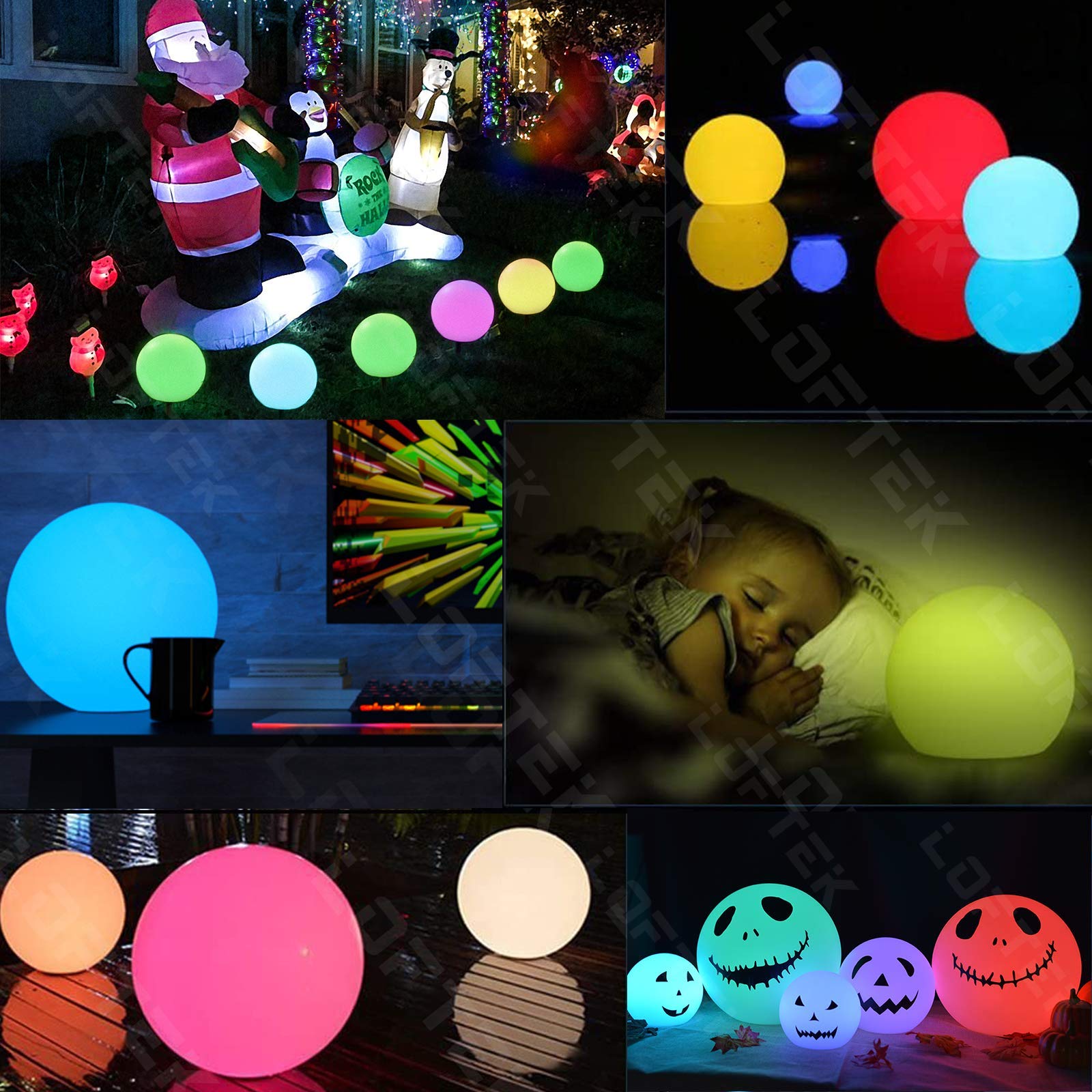 Foto 7 pulgar | Luces Led Flotantes Para Piscina, Portátiles, Regulables, Tipo Bola Loftek, 15 Cm - Venta Internacional.