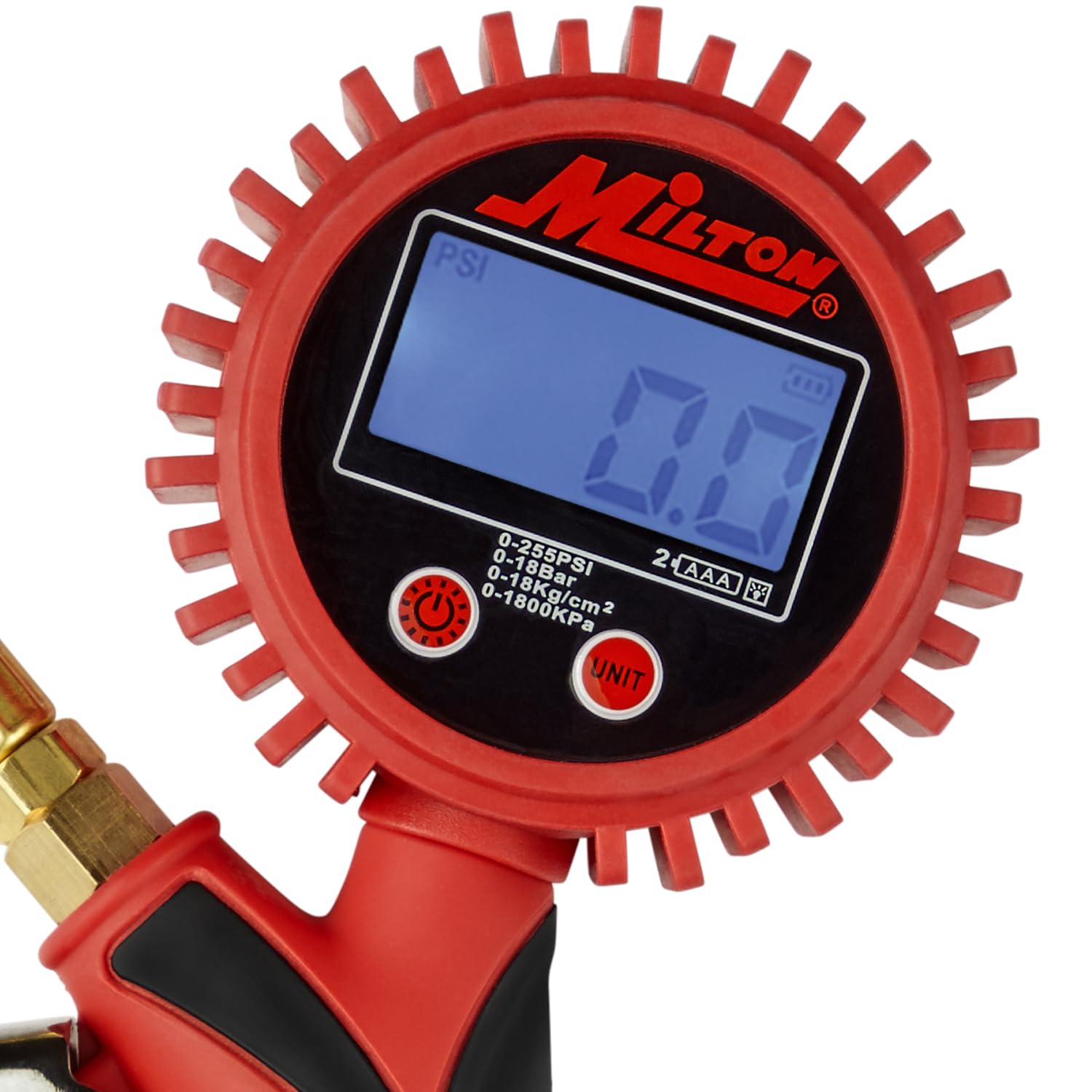 Foto 3 pulgar | Medidor De Presión De Neumáticos Milton Heavy-duty Digital Inflator 255 Psi - Venta Internacional.