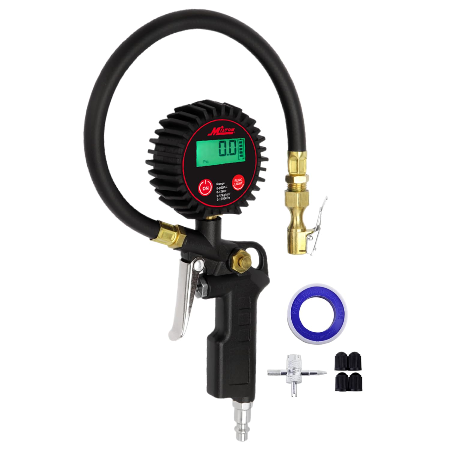 Foto 2 pulgar | Inflador Digital De Neumáticos Milton 507kit Con Medidor Preciso De 250 Psi - Venta Internacional.