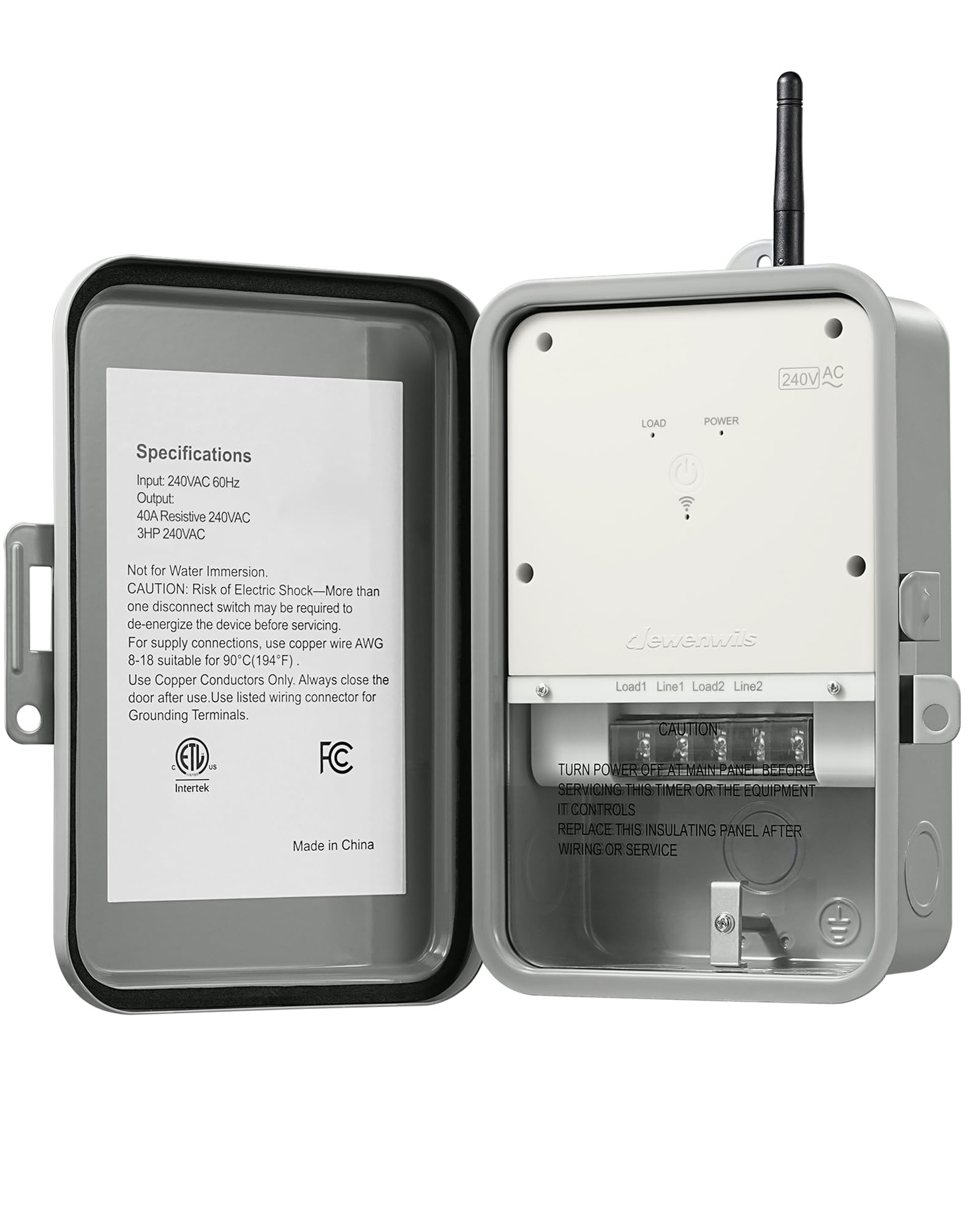 Foto 2 pulgar | Temporizador Para Bomba De Piscina Dewenwils Outdoor Smart Wifi 40a 240vac 3hp - Venta Internacional.