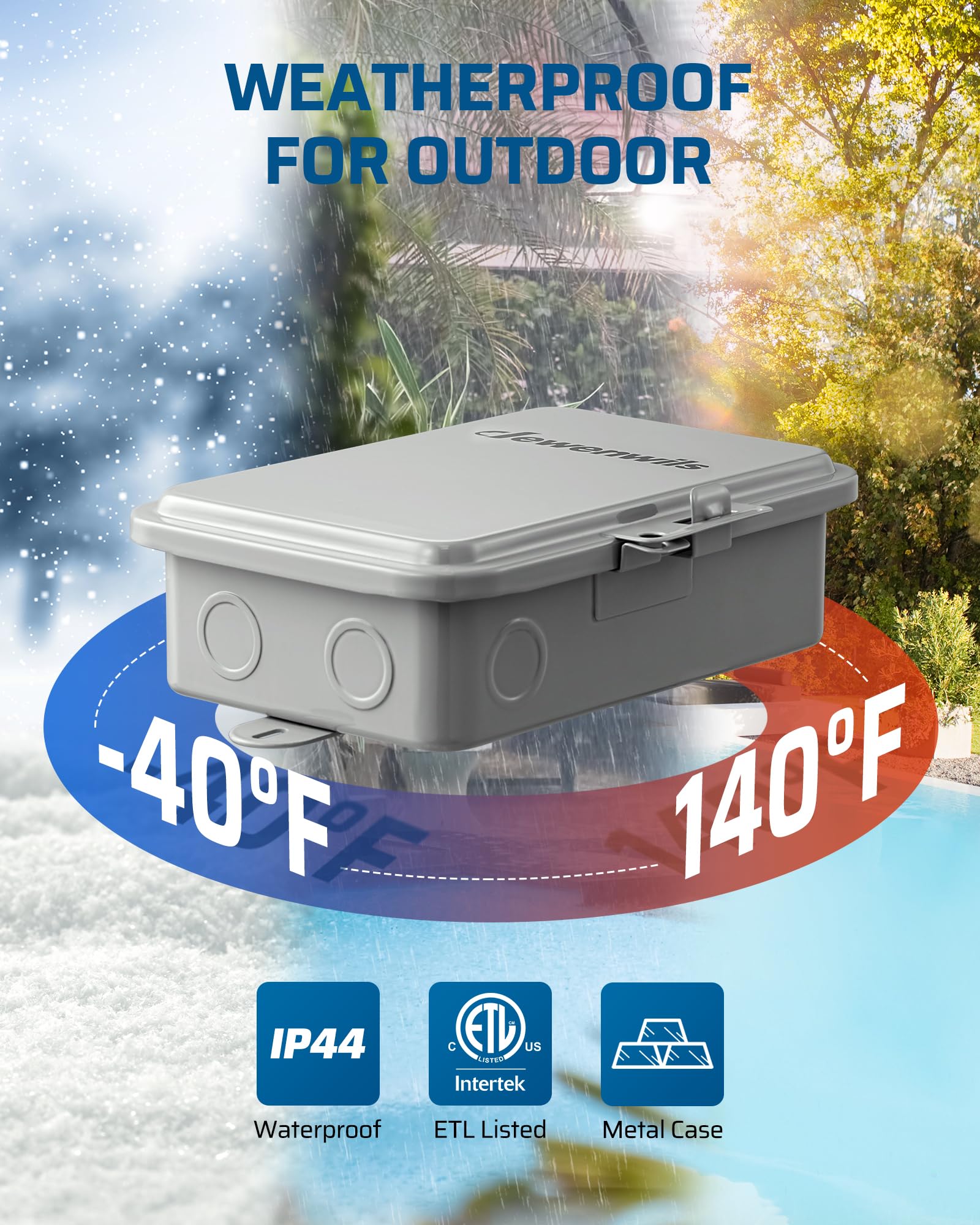 Foto 5 pulgar | Temporizador Para Bomba De Piscina Dewenwils Outdoor Smart Wifi 40a 240vac 3hp - Venta Internacional.