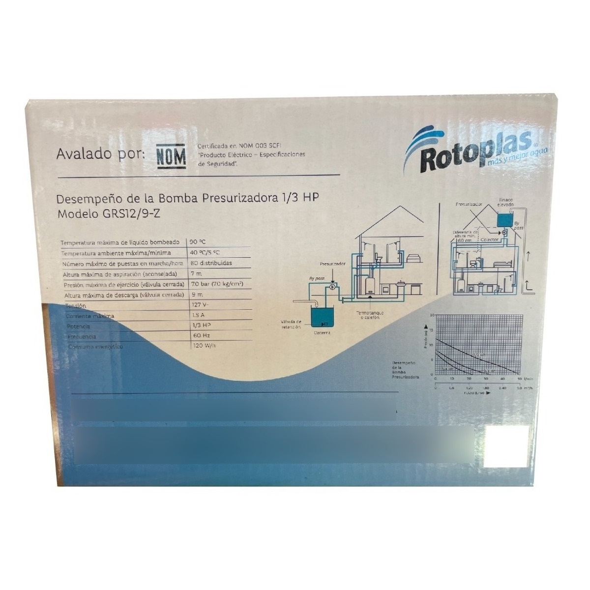 Foto 5 pulgar | Bomba Presurizadora 1/3 Hp 110 V Rotoplas