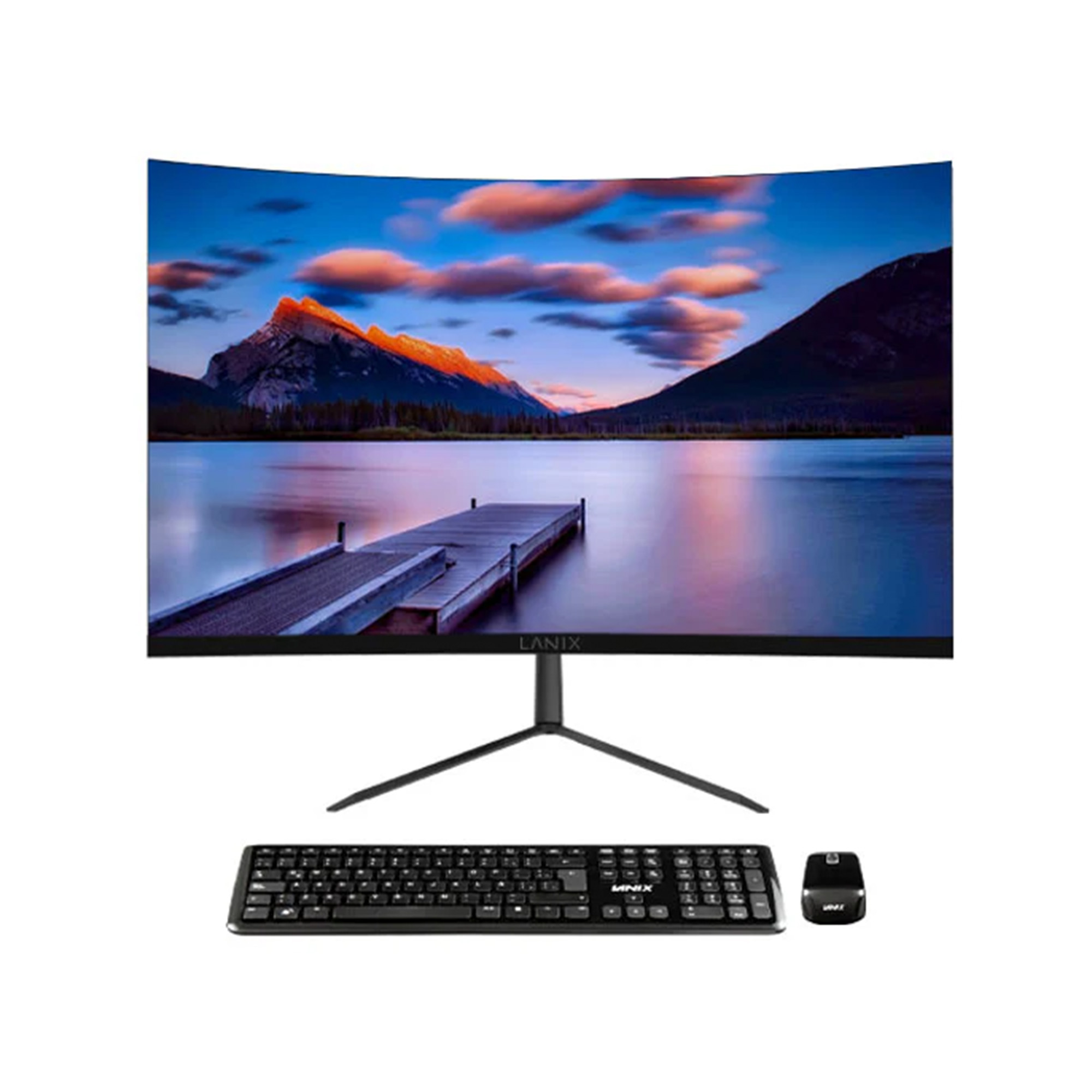 Foto 2 pulgar | Lanix All In One X240 De 23.8'' Curvo, Intel Core I3-1215u, 8 Gb Ram, 256 Gb Ssd, Windows 11 Pro, Negro