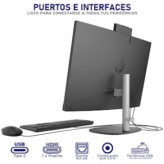 Foto 4 | Computadora All In One Hp Pro 245 G10 Nt Amd Ryzen 5 7520u 8gb Ram 256gb Ssd 23.8'' Windows 11 Home Teclado En Es