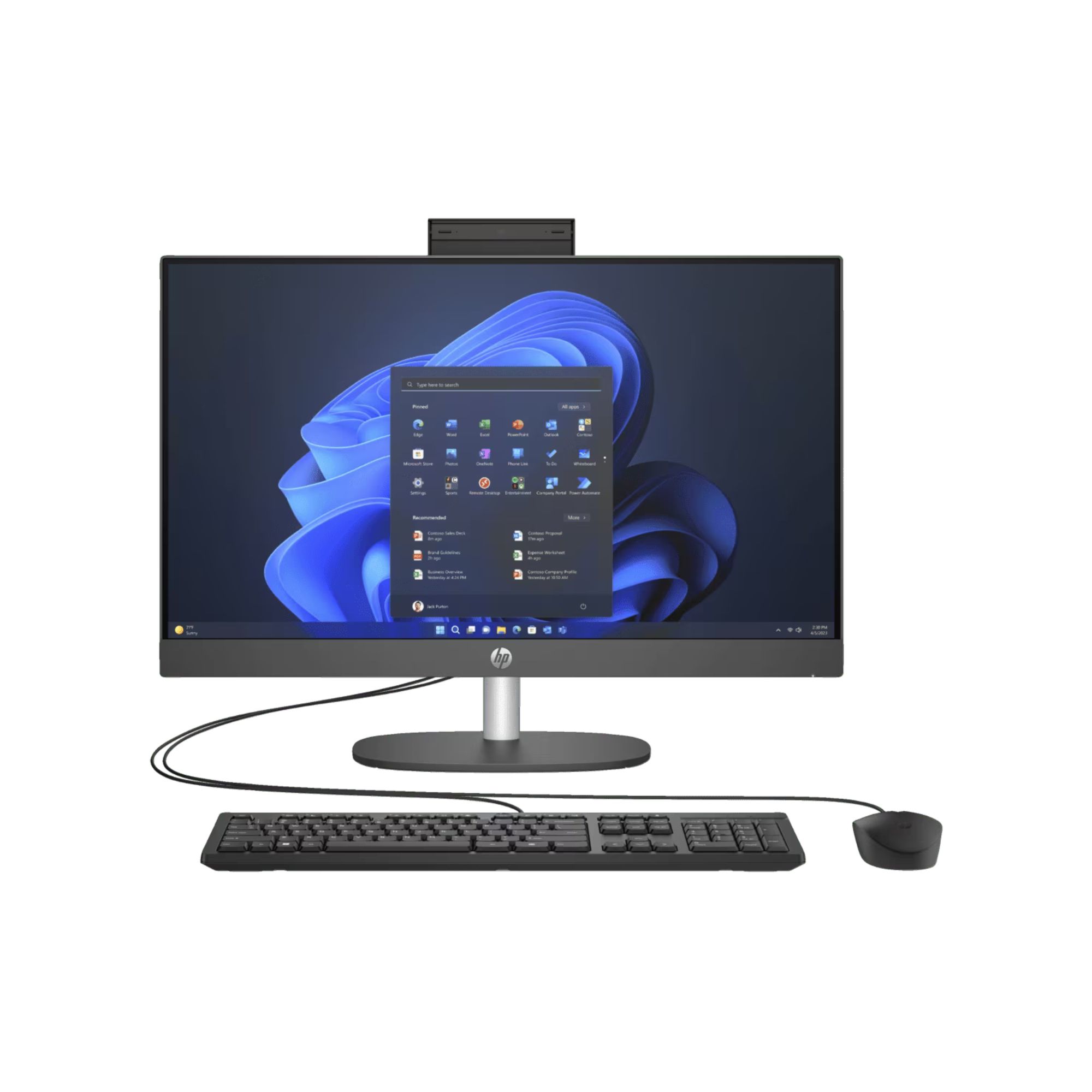 Todo en Uno Hp Proone 240 G10 De 23.8'' Intel Core I3-n300 8 Gb Ram 256 Gb Ssd Nvme Windows 11 Pro Negro