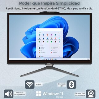 Foto 3 | All In One Msi Pro Ap222t 13m-068us Pentium Gold G7400 12gb 128gb Ssd 21.5'' Fhd Touch Screen Usb-c Teclado Mouse