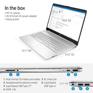 Foto 5 | Laptop Hp 15.6 Pulgadas Intel Core I5 Windows 11 Pro 16 GB RAM 256 GB Ssd-Venta Internacional