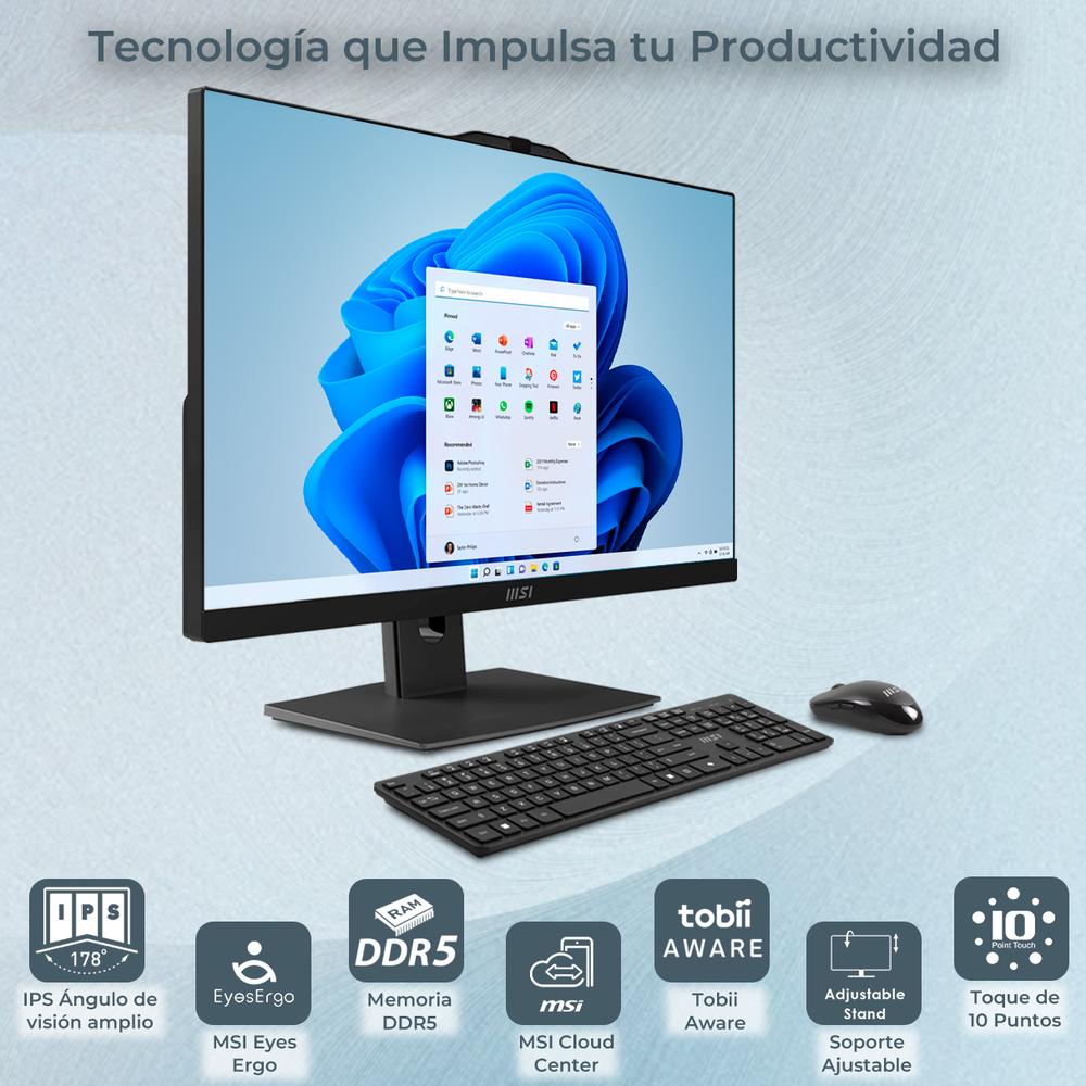 Foto 5 pulgar | All In One Msi Core 3 16gb 512gb M.2 23.8 Fhd Touch W11h