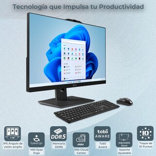 Foto 4 | All In One Msi Core 3 16gb 512gb M.2 23.8 Fhd Touch W11h