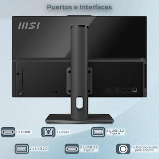 Foto 5 | All In One Msi Core 3 16gb 512gb M.2 23.8 Fhd Touch W11h
