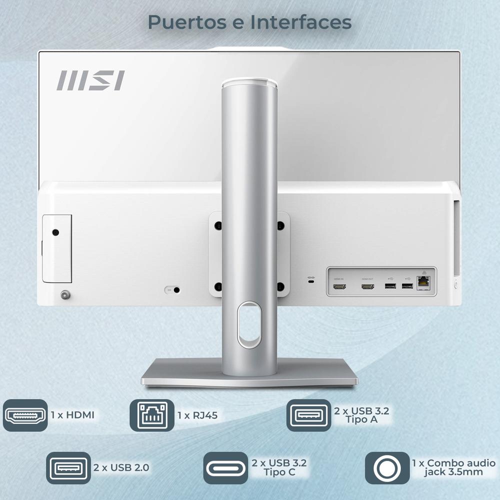 Foto 6 pulgar | All In One Msi Core 3 16gb 512gb M.2 23.8 Fhd Touch W11h Wht