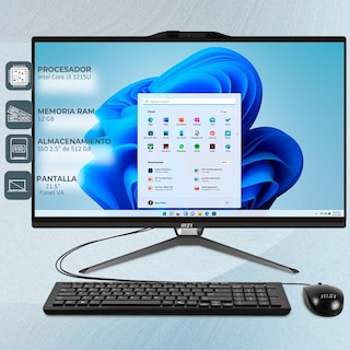 Foto 2 | All In One Msi Pro Intel G7400 12gb 512gb 21.5 Fhd Touch W11