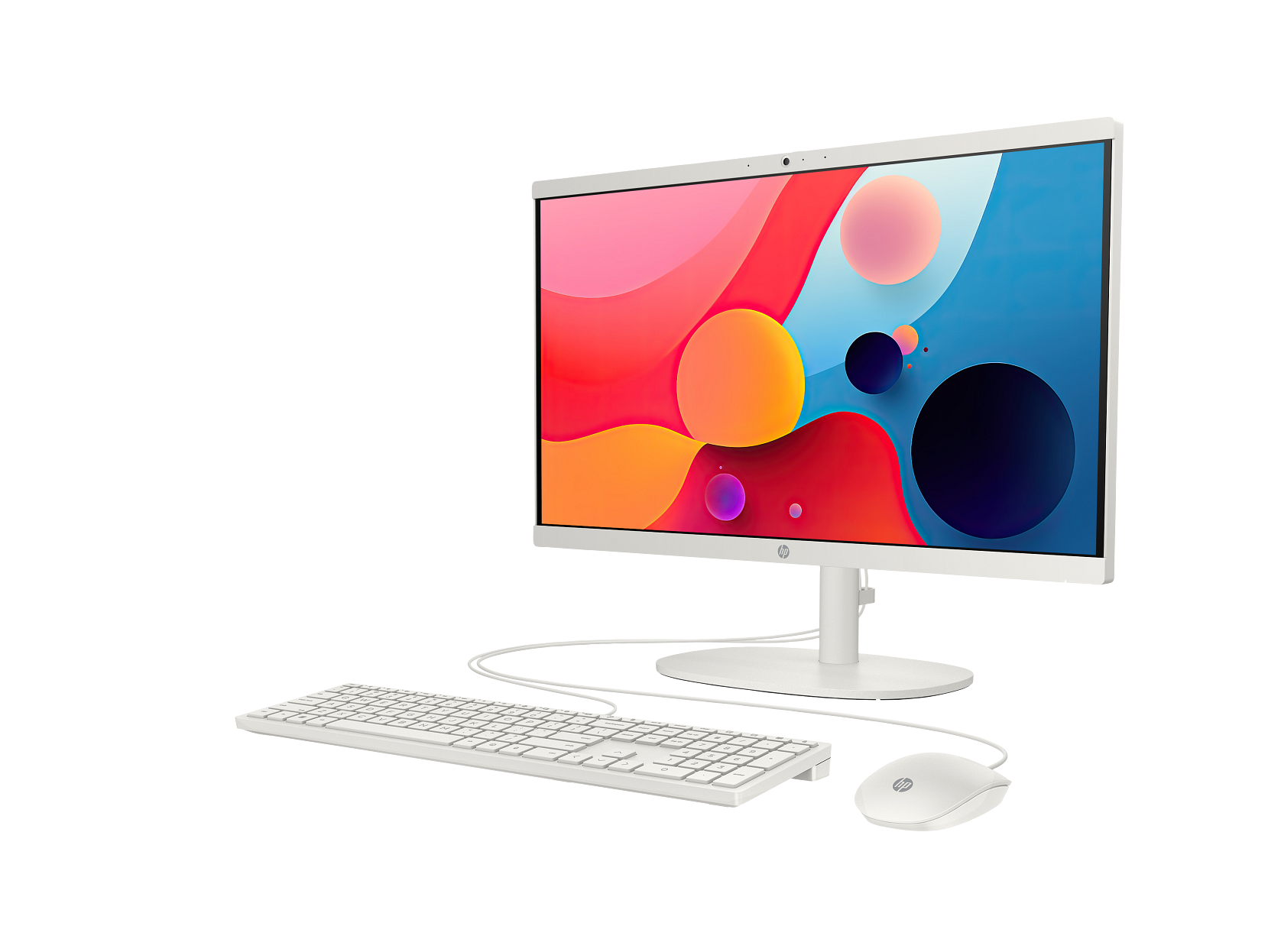 All-in-one Hp Desktop 22-dg0230la  21.5''  Intel Core I3  8gb Ram  512gb Ssd  Fhd  Blanco Cerámica