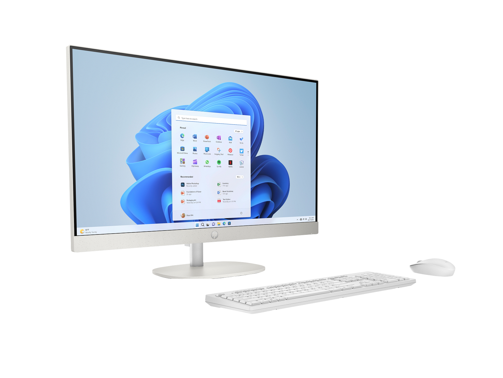 Foto 3 pulgar | All In One Hp 24-cr0232la 24''   Windows 11 Home  Amd Ryzen 3  8gb Ram  512gb Ssd  Fhd  Blanco Nácar