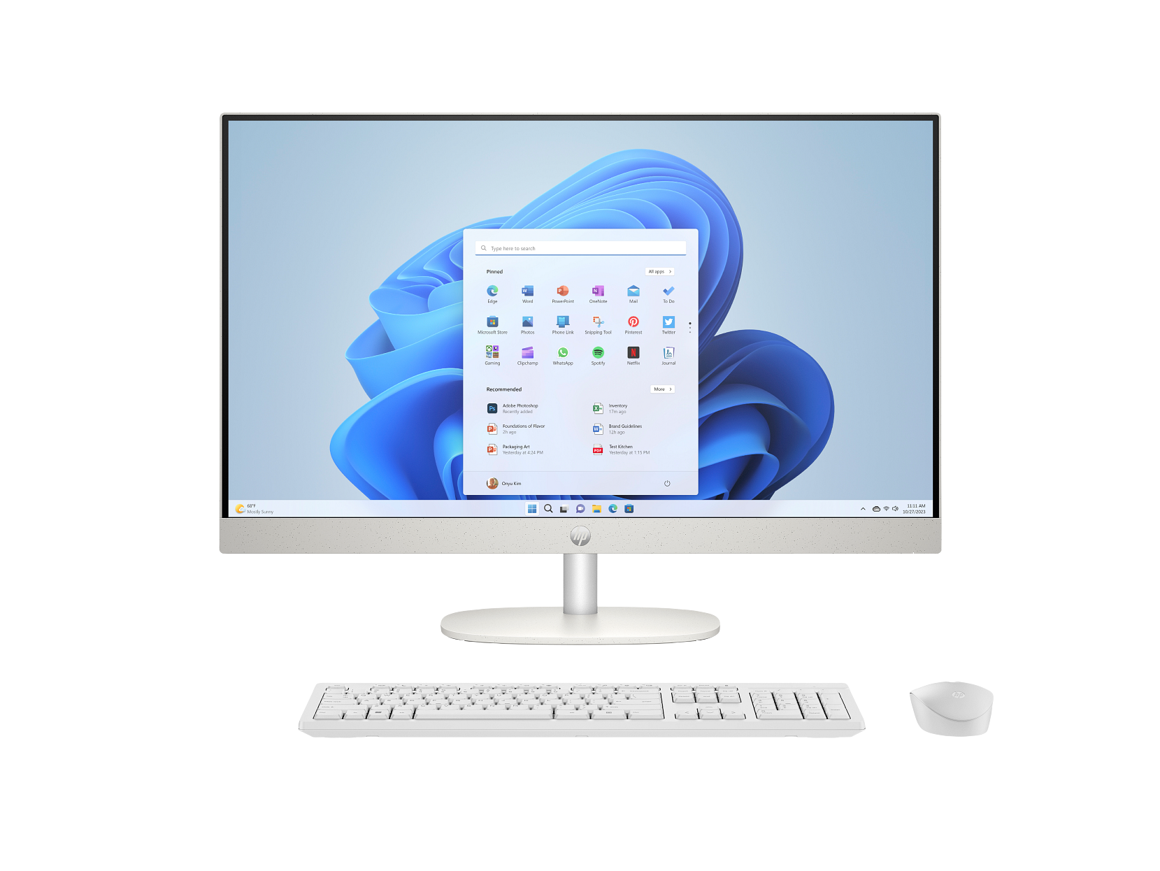Foto 4 pulgar | All In One Hp 24-cr0232la 24''   Windows 11 Home  Amd Ryzen 3  8gb Ram  512gb Ssd  Fhd  Blanco Nácar