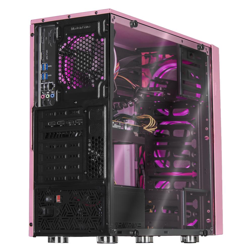 Foto 4 | Xtreme Pc Gaming Amd Radeon Rx 6600 Ryzen 5 5500 16gb Ssd 500gb Wifi Pink