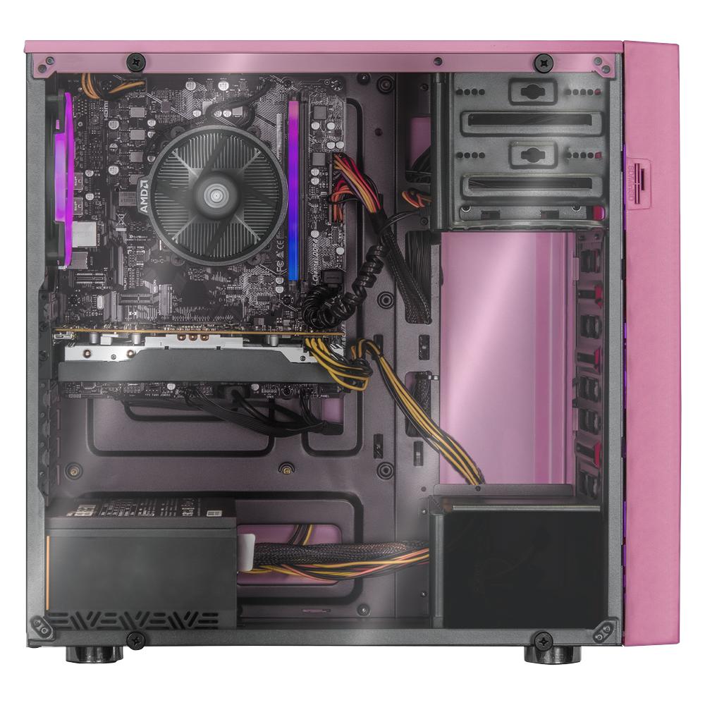 Foto 6 | Xtreme Pc Gaming Amd Radeon Rx 6600 Ryzen 5 5500 16gb Ssd 500gb Wifi Pink
