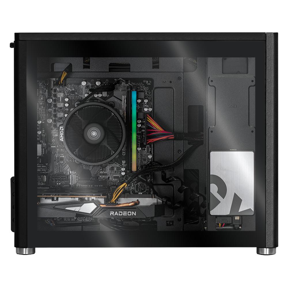 Foto 7 pulgar | Xtreme PC Gaming AMD Radeon RX 6500 XT Ryzen 5 5500 16GB SSD 250GB 2TB WIFI Eris Grey