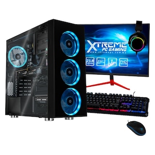 Foto 1 | Xtreme Pc Gaming Amd Radeon Rx 6500 Xt Ryzen 5 4500 16gb Ssd 250gb 2tb Monitor 23.8 144hz Wifi Black