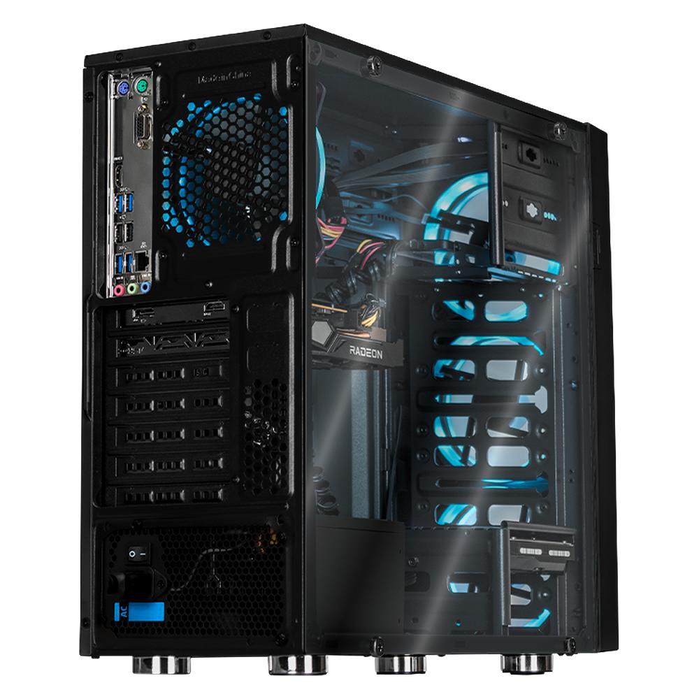 Foto 5 pulgar | Xtreme Pc Gaming Amd Radeon Rx 6500 Xt Ryzen 5 4500 16gb Ssd 250gb 2tb Monitor 23.8 144hz Wifi Black