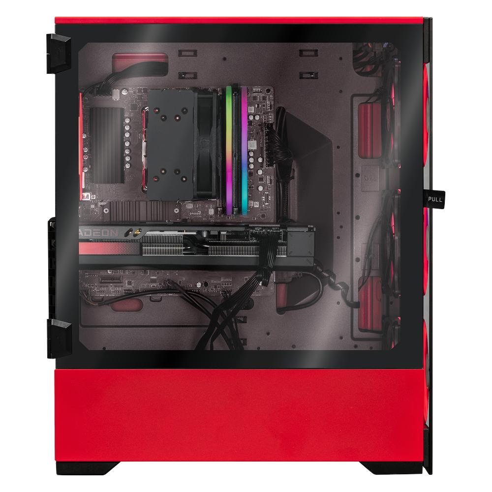 Foto 7 pulgar | Xtreme Pc Gaming Amd Radeon Rx 7700 Xt Ryzen 7 5700x 32gb Ssd 1tb 4tb Wifi Red