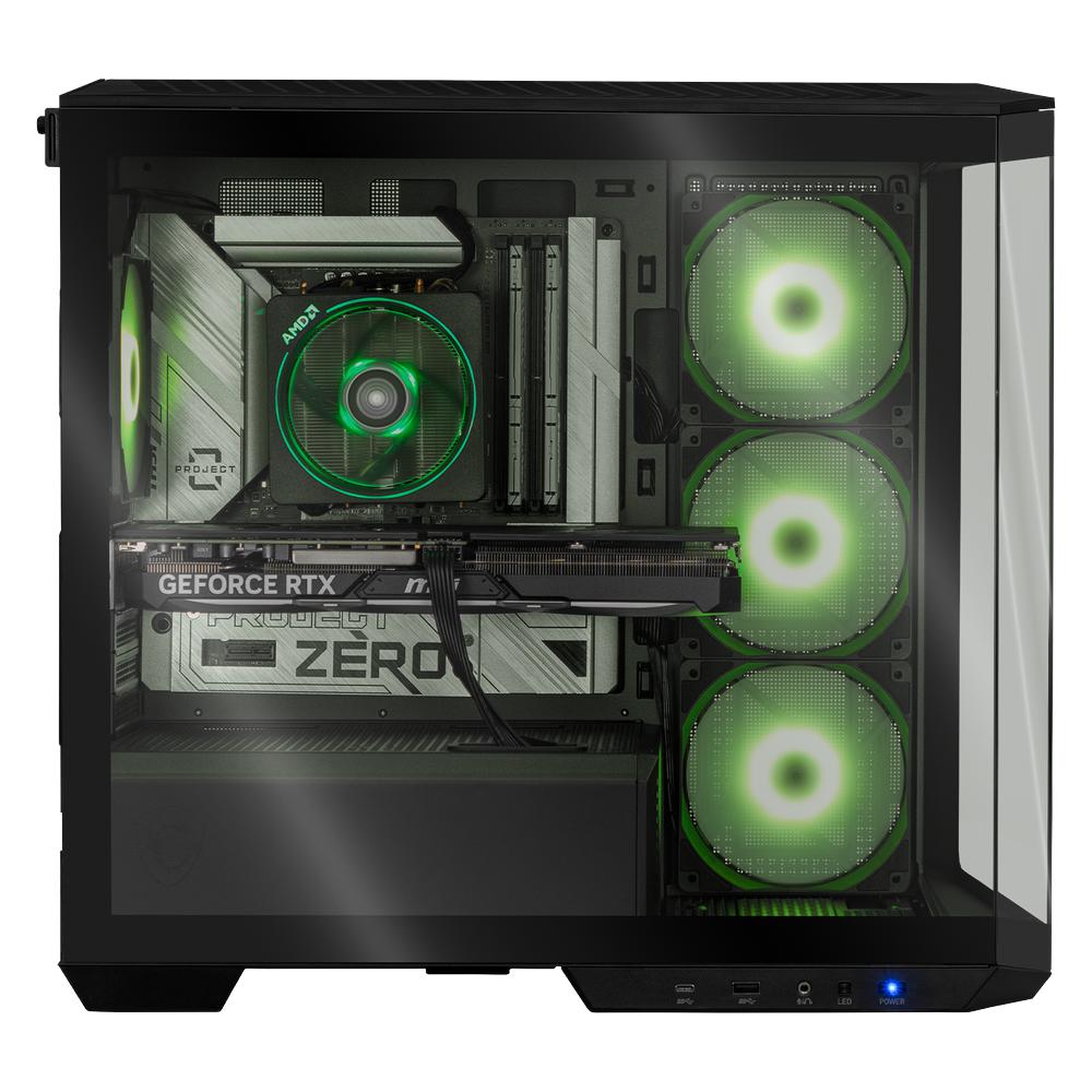 Foto 7 pulgar | Xtreme PC Gaming MSI Geforce RTX 4070 Super AMD Ryzen 9 7900 64 GB DDR5 SSD 2 TB Wifi Black