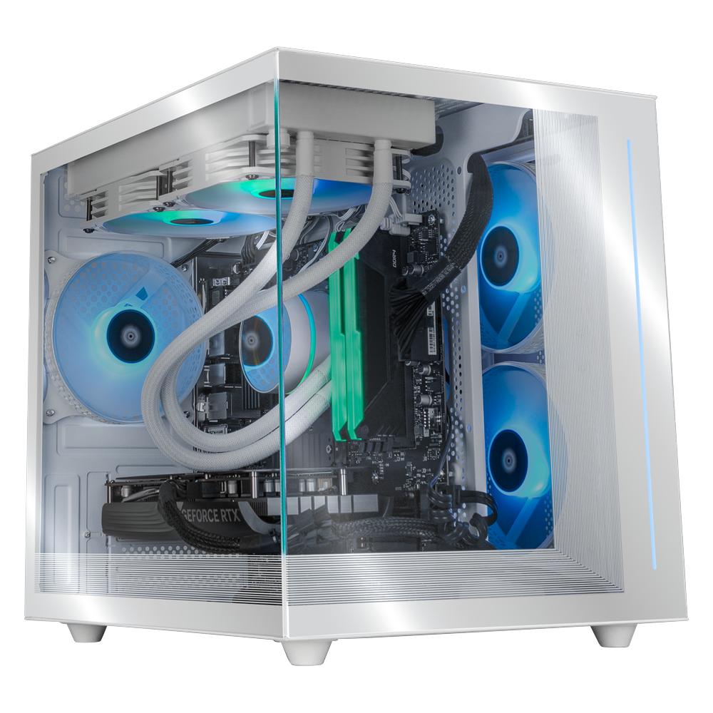 Foto 2 pulgar | Xtreme Pc Gaming Geforce Rtx 4060 Amd Ryzen 7 5700x 32gb Ssd 1tb Wifi Tank Pro Blanco