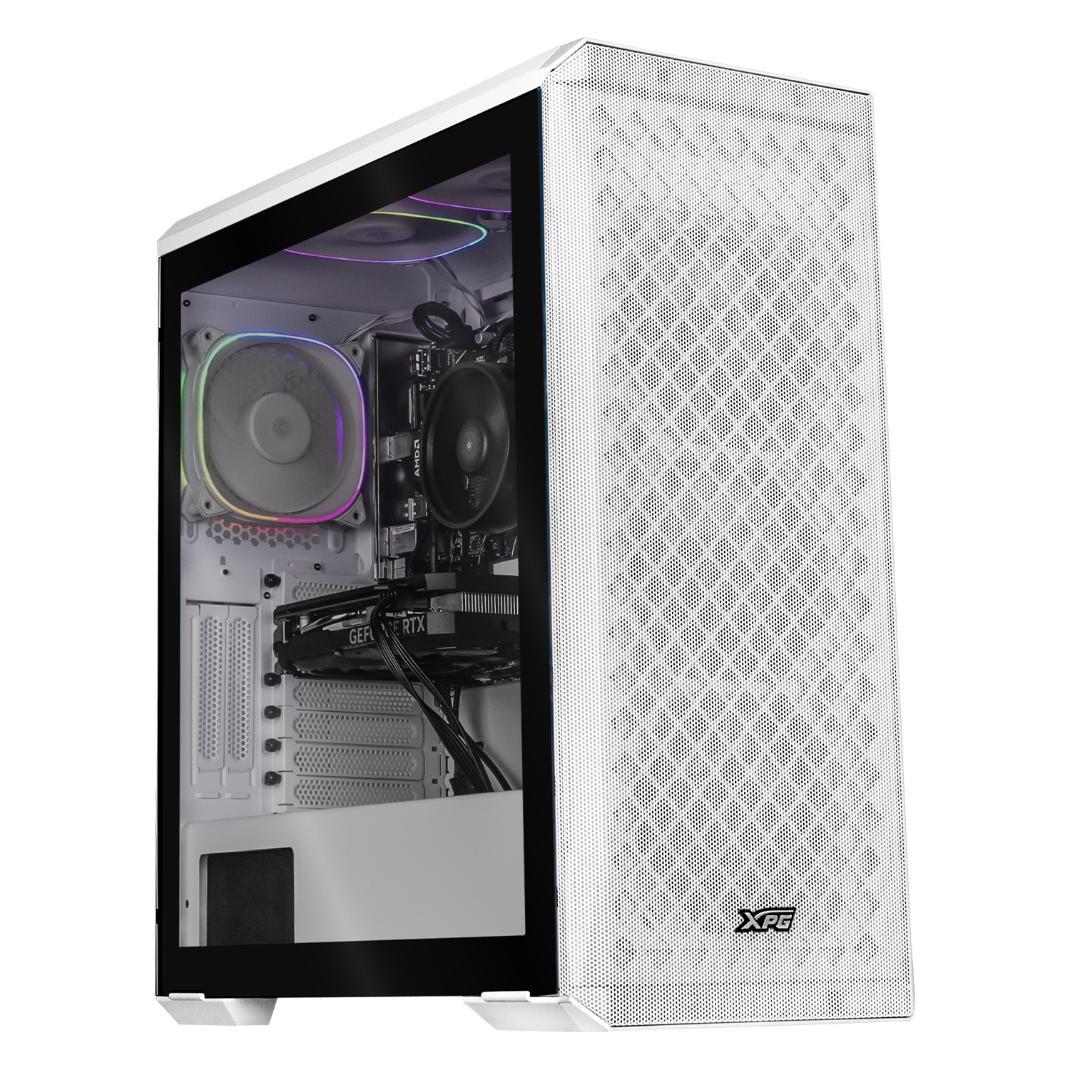 Foto 2 pulgar | CPU Xtreme PC Gaming Blanco Xpg Geforce Rtx 4060 Amd Ryzen 5 8400f 32gb Ddr5 Ssd 1tb Wifi