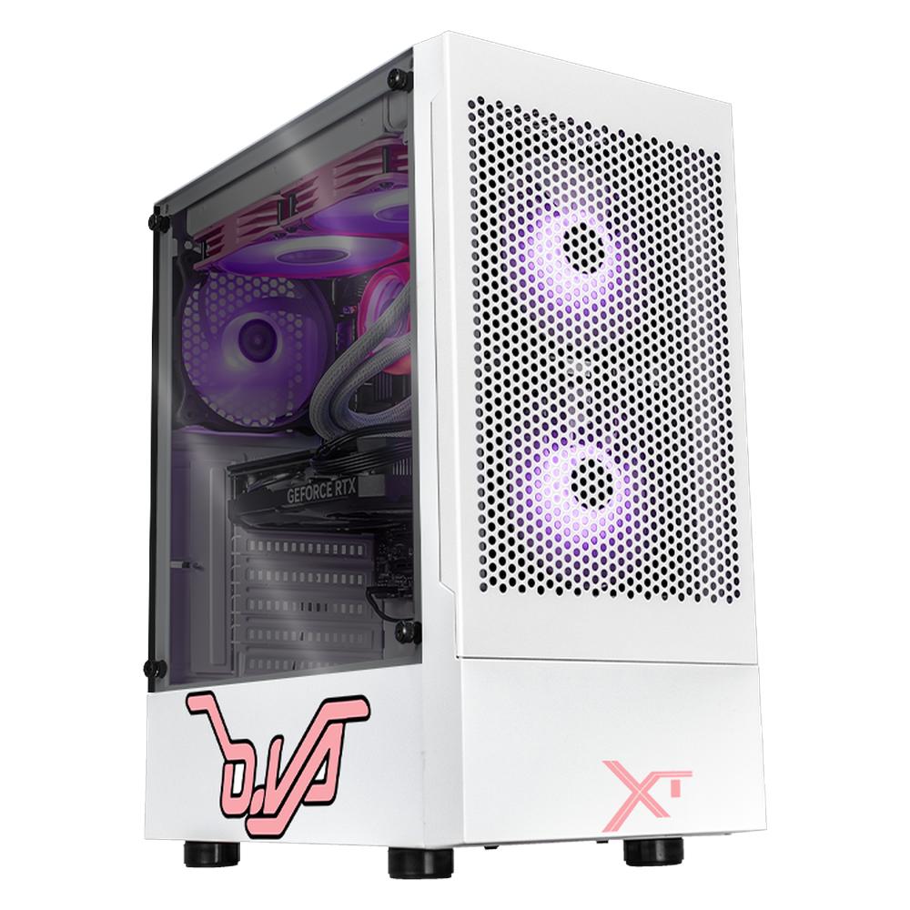 Foto 2 pulgar | Xtreme Pc Gaming Geforce Rtx 4060 Amd Ryzen 7 5700x 32gb Ssd 1tb Sistema Liquido Wifi Pink Rabbit