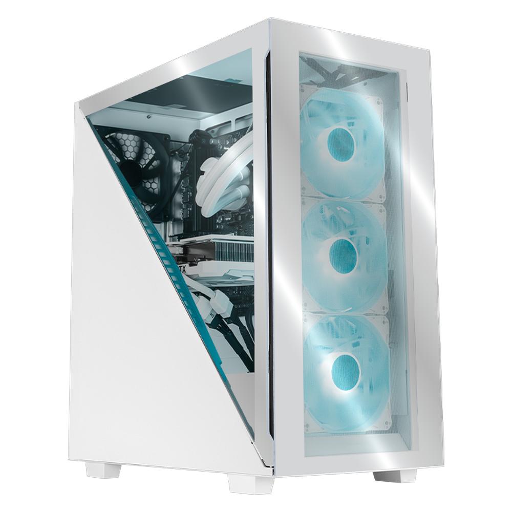Xtreme Pc Gaming Geforce Rtx 4070 Ti Super Amd Ryzen 7 9700x 32gb Ddr5 Ssd 2tb Sistema Liquido Wifi Divider White $45,999