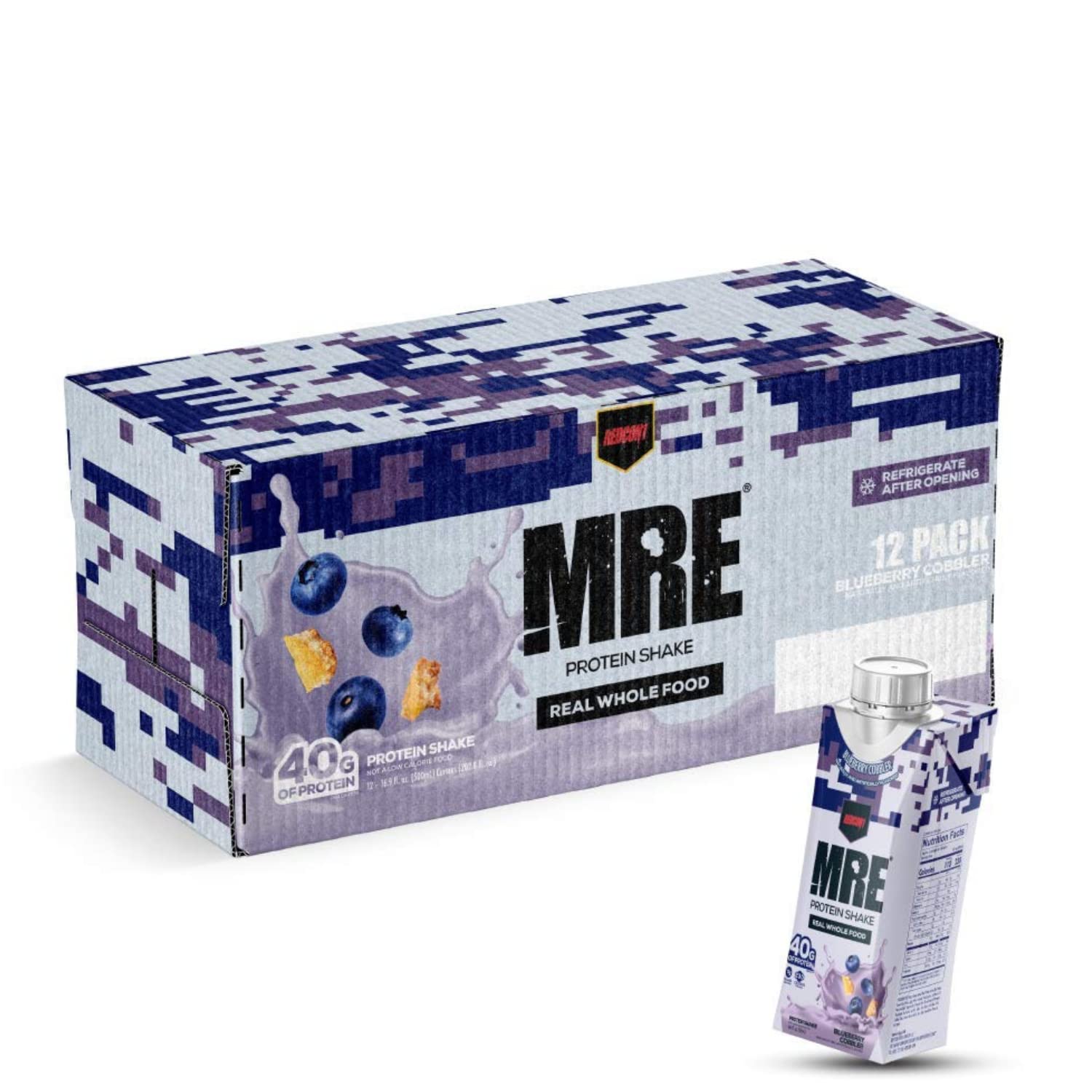 Batido De Proteínas Redcon1 Mre Blueberry Cobbler Listo Para Beber - Venta Internacional.