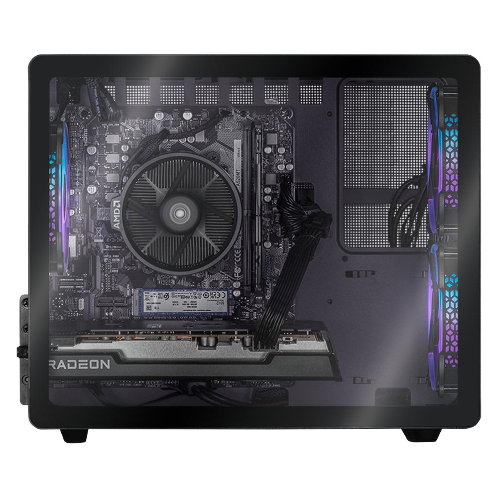 Foto 7 pulgar | Xtreme Pc Gaming Amd Radeon Rx 6650 Xt Ryzen 5 5600x 32gb Ssd 1tb Wifi Mini Tank Black