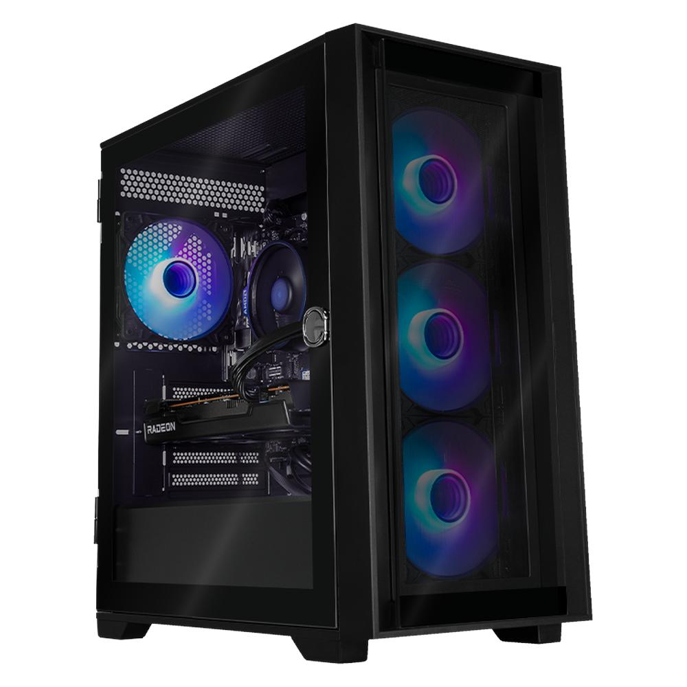 Foto 2 pulgar | Xtreme Pc Gaming Amd Radeon Rx 6650 Xt Ryzen 5 5600 16gb Ssd 1tb Wifi Carbono Black