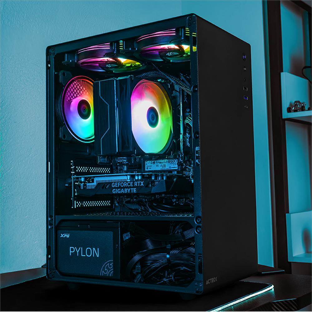 Foto 7 pulgar | Xtreme Pc Gaming Geforce Rtx 3050 Amd Ryzen 7 5800x 16gb Ssd 1tb Wifi Neuss Pro Black