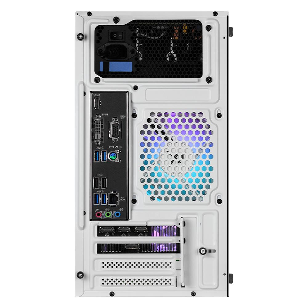 Foto 4 pulgar | Xtreme Pc Gaming Geforce Rtx 3050 Intel Core I3 10105f 16gb Ssd 1tb Wifi Air Max White