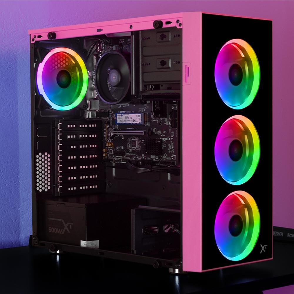 Foto 7 pulgar | Xtreme Pc Gaming Amd Radeon 780m Ryzen 7 8700g 32gb Ddr5 Ssd 1tb Wifi Dragonfly Pink