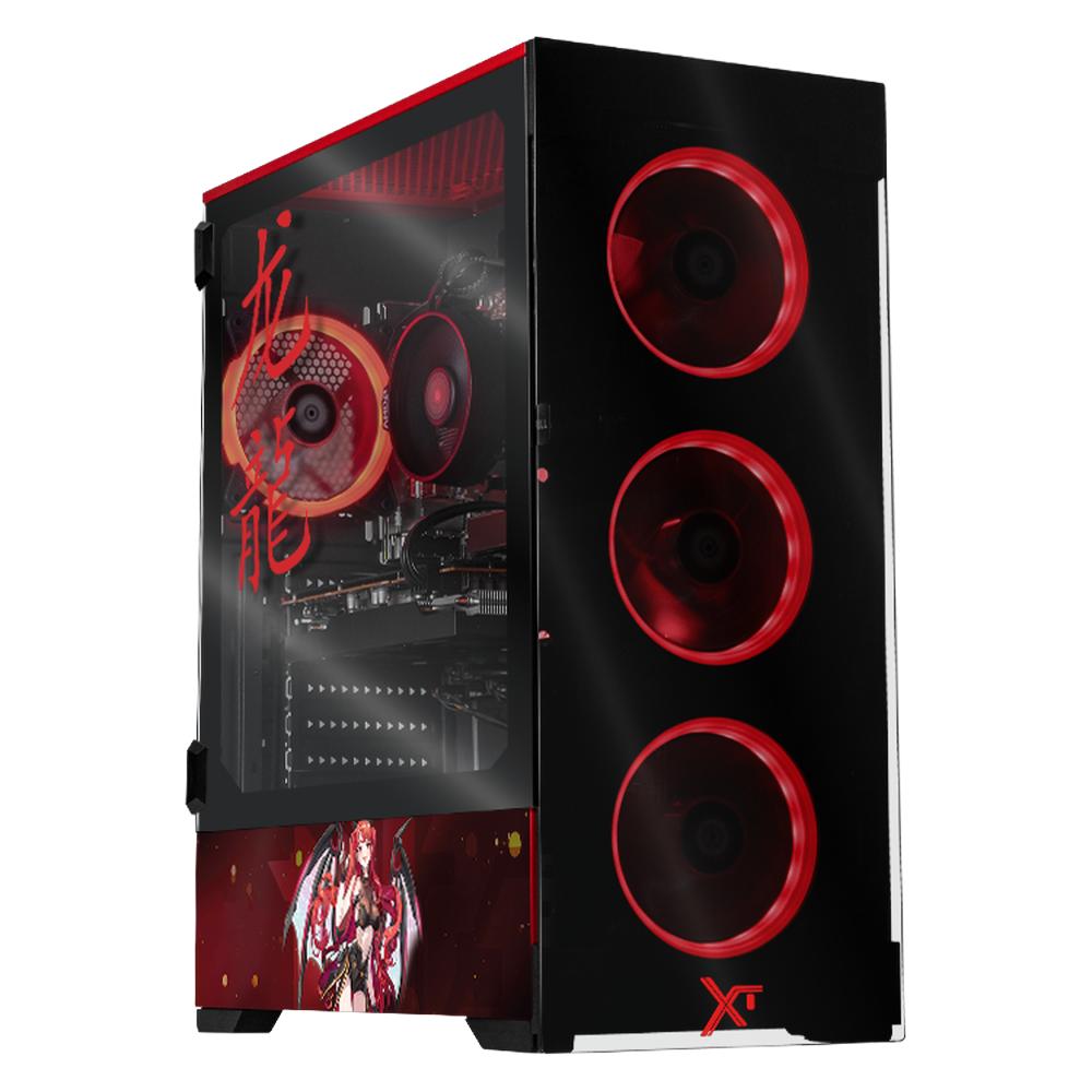 Foto 2 pulgar | Xtreme Pc Gaming Amd Radeon Rx 7600 Ryzen 7 5700 32gb Ssd 1tb Wifi Scarlet Dragon