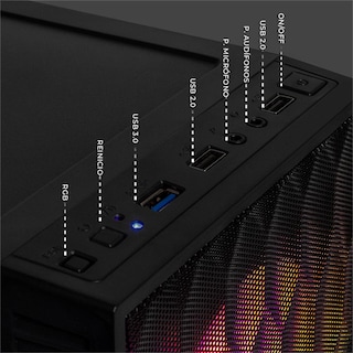 Foto 5 | Xtreme Pc Gaming Computadora Intel Core I5 12400 16gb Ssd 1tb Wifi Fuji Black
