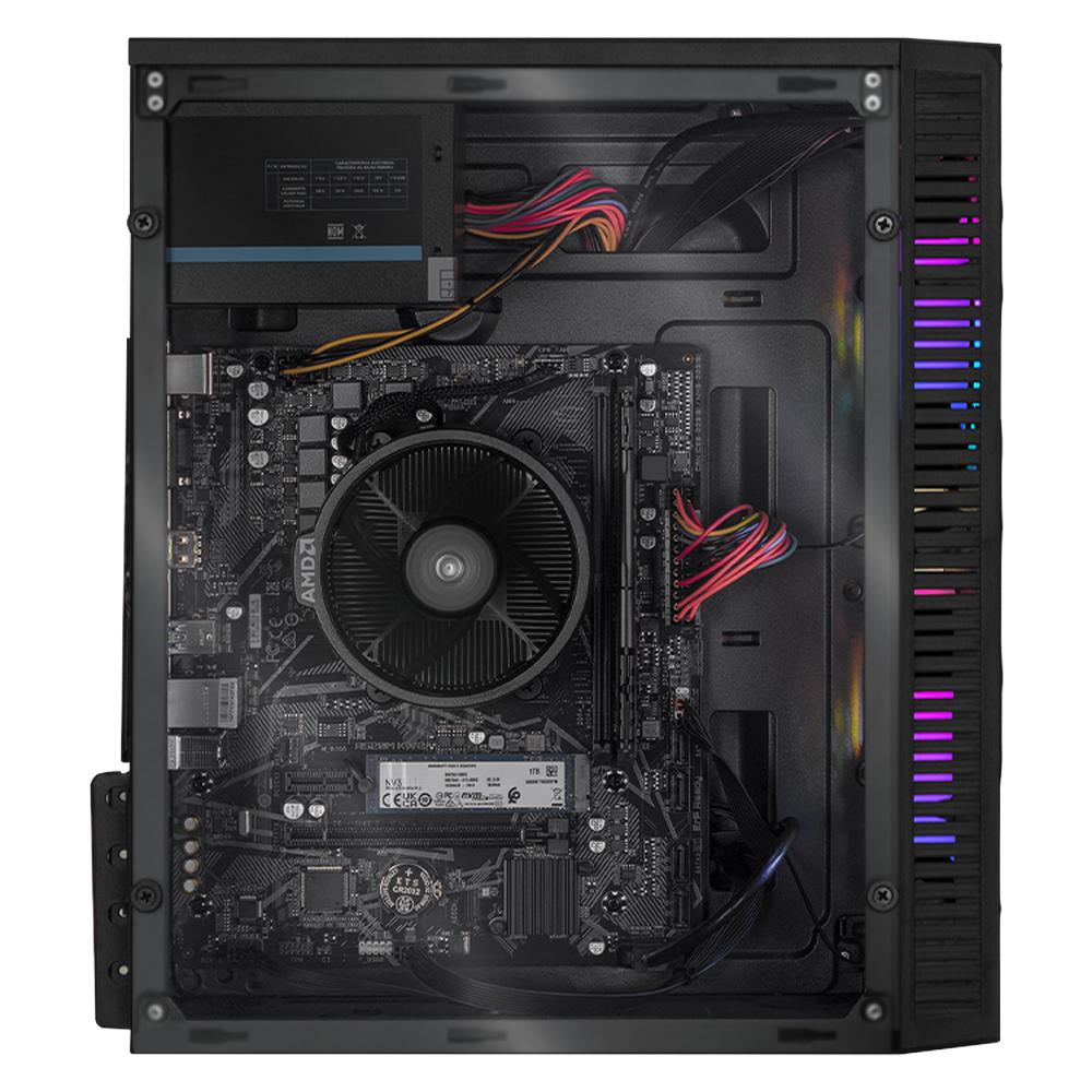Foto 5 pulgar | Xtreme Pc Gaming Amd Radeon Vega 7 Ryzen 5 5600gt 32gb Ssd 1tb Wifi Fuji Negra