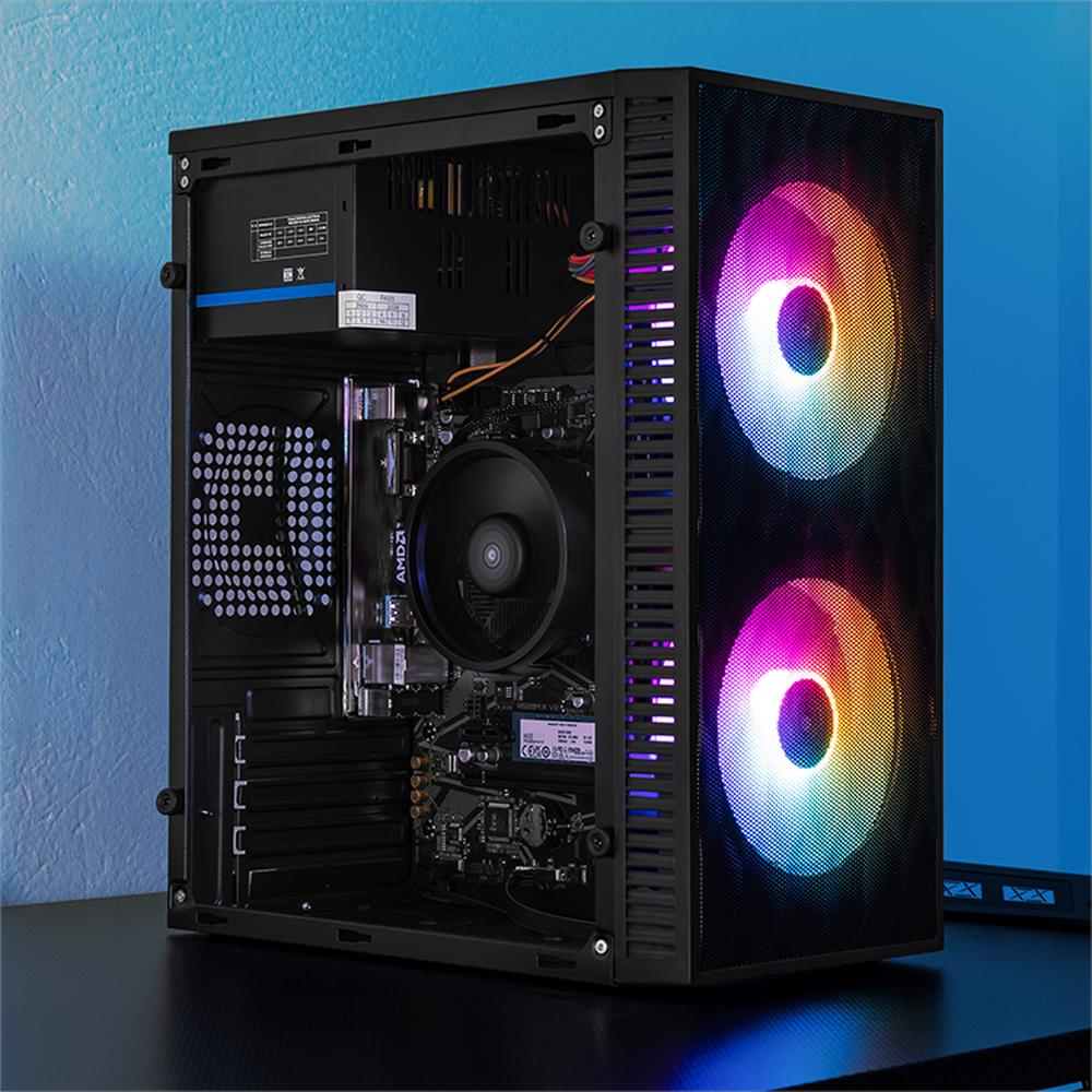 Foto 7 pulgar | Xtreme Pc Gaming Amd Radeon Vega 7 Ryzen 5 5600gt 32gb Ssd 1tb Wifi Fuji Negra