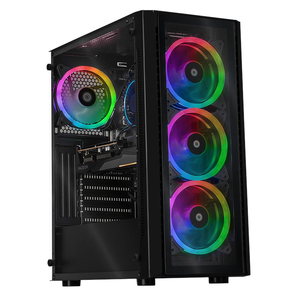 Foto 2 pulgar | Xtreme Pc Gaming Amd Radeon Rx 7600 Intel Core I5 12400f 32gb Ssd 1tb Wifi Dragonfly 2 Black