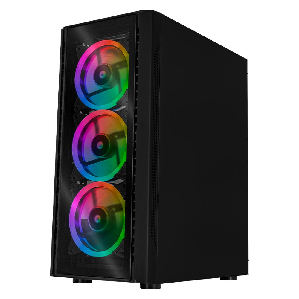 Foto 3 pulgar | Xtreme Pc Gaming Amd Radeon Rx 7600 Intel Core I5 12400f 32gb Ssd 1tb Wifi Dragonfly 2 Black