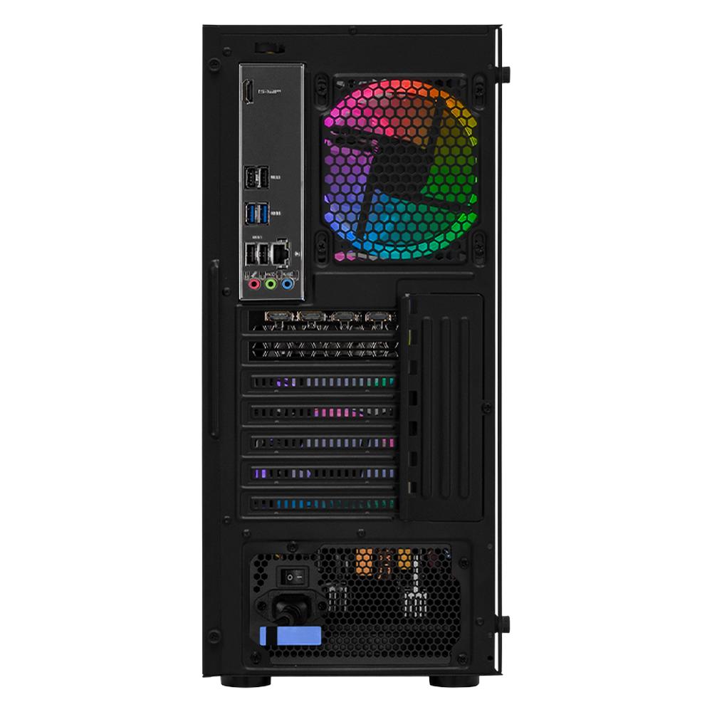 Foto 4 pulgar | Xtreme Pc Gaming Amd Radeon Rx 7600 Intel Core I5 12400f 32gb Ssd 1tb Wifi Dragonfly 2 Black