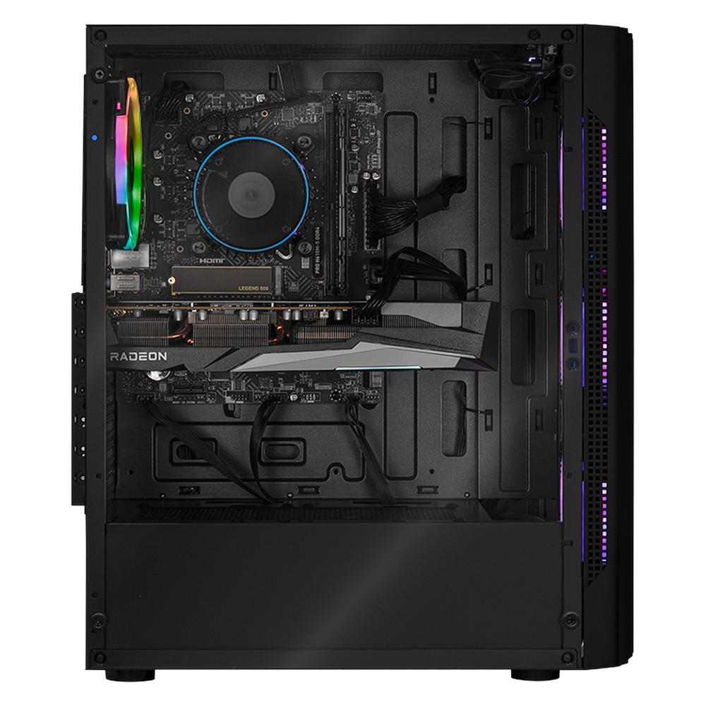 Foto 5 pulgar | Xtreme Pc Gaming Amd Radeon Rx 7600 Intel Core I5 12400f 32gb Ssd 1tb Wifi Dragonfly 2 Black