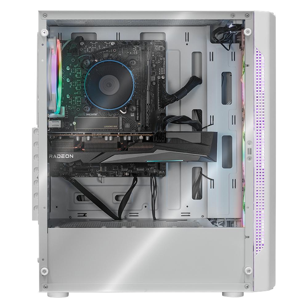 Foto 4 | Cpu Xtreme Pc Gaming Amd Radeon Rx 7600 Intel Core I5 12400f 32gb Ssd 1tb Wifi Dragonfly 2 White